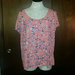 St. John's Bay Flower Casual T-Shirt